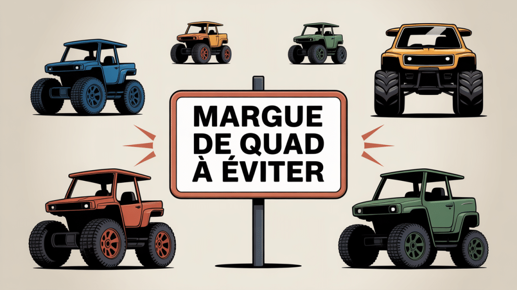quelle marque de quad à éviter illustration conceptuelle avertissement