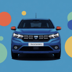 Vue stylisée tableau de bord avec voyant dacia sandero