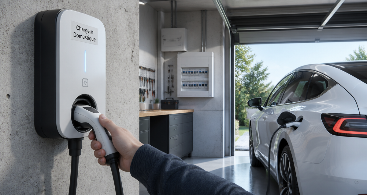 chargeur domestique voiture electrique mural