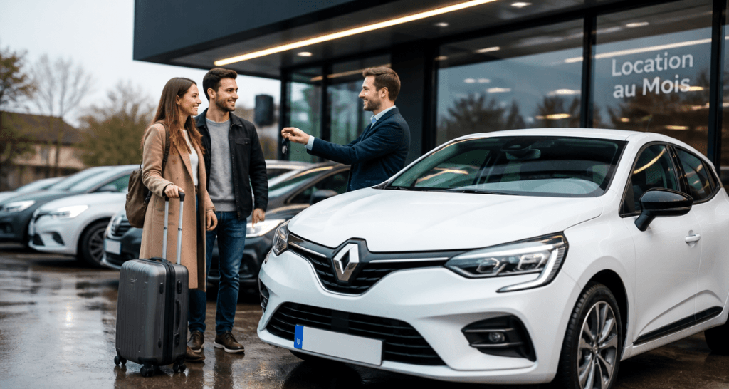 location voiture par mois particulier couple clés agence