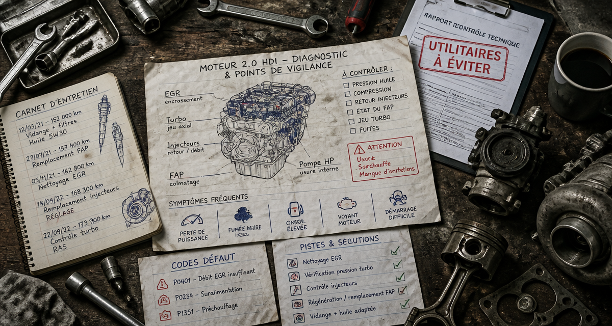 utilitaire à éviter, schéma et rapport technique