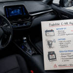 Problème Toyota CHR hybride tableau de bord infographie