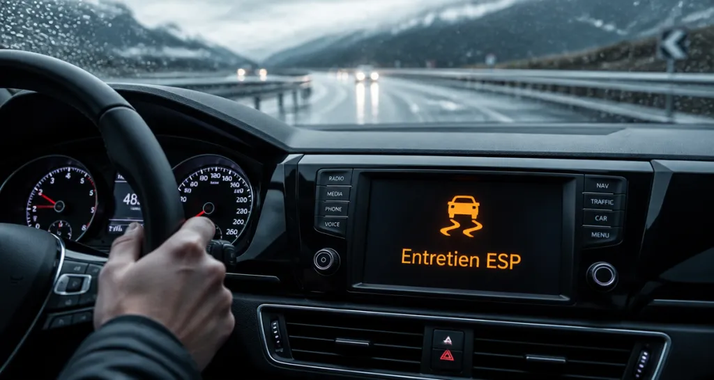 Voyant entretien ESP allumé dans voiture
