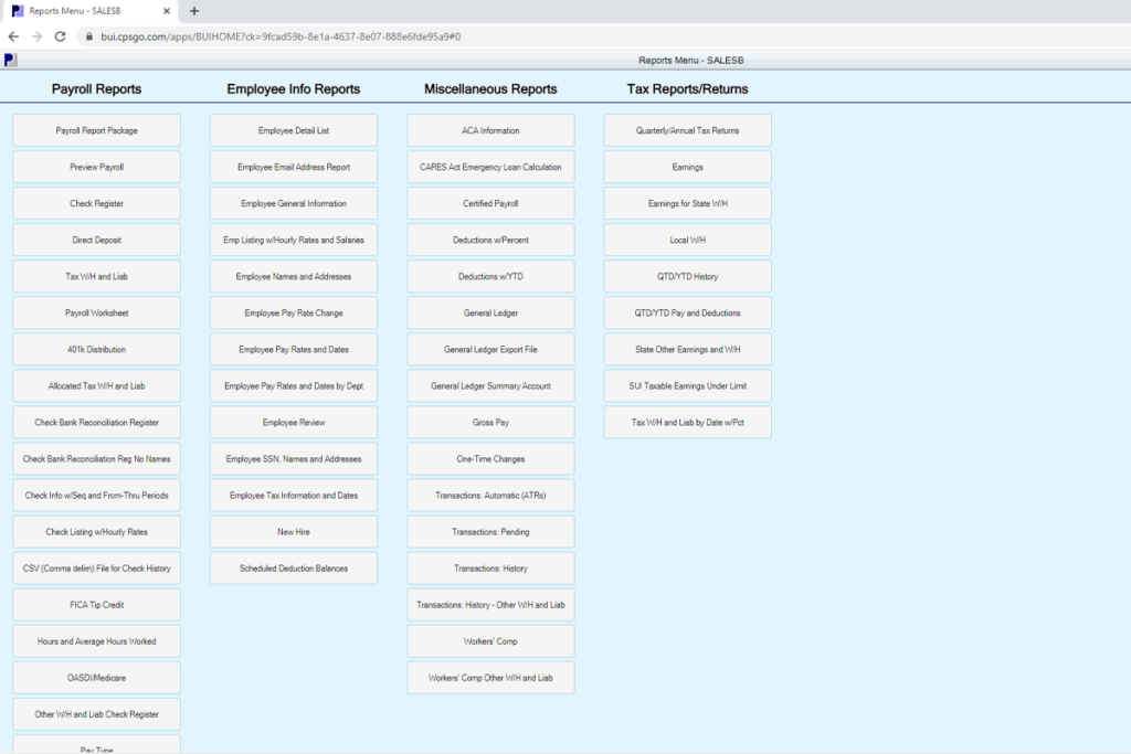 IPR Reports Page