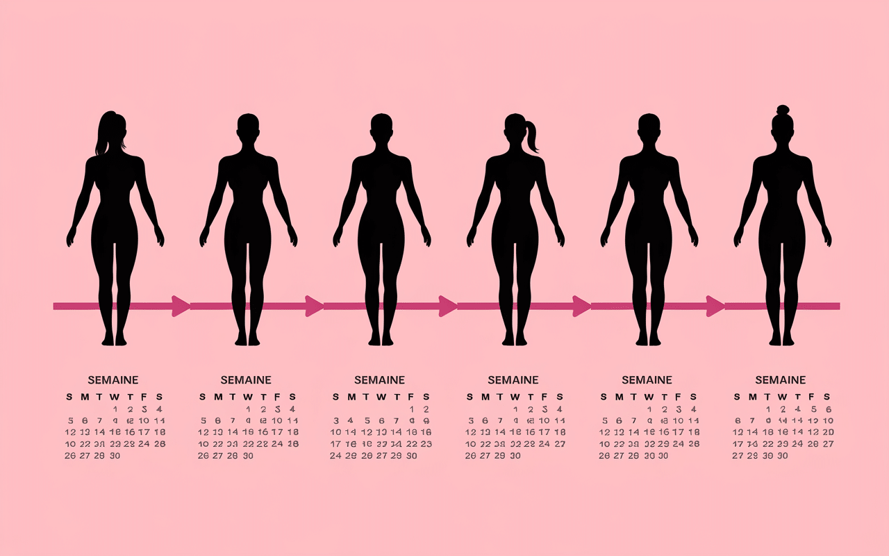 combien de temps pour sculpter son corps femme progression résultats timeline