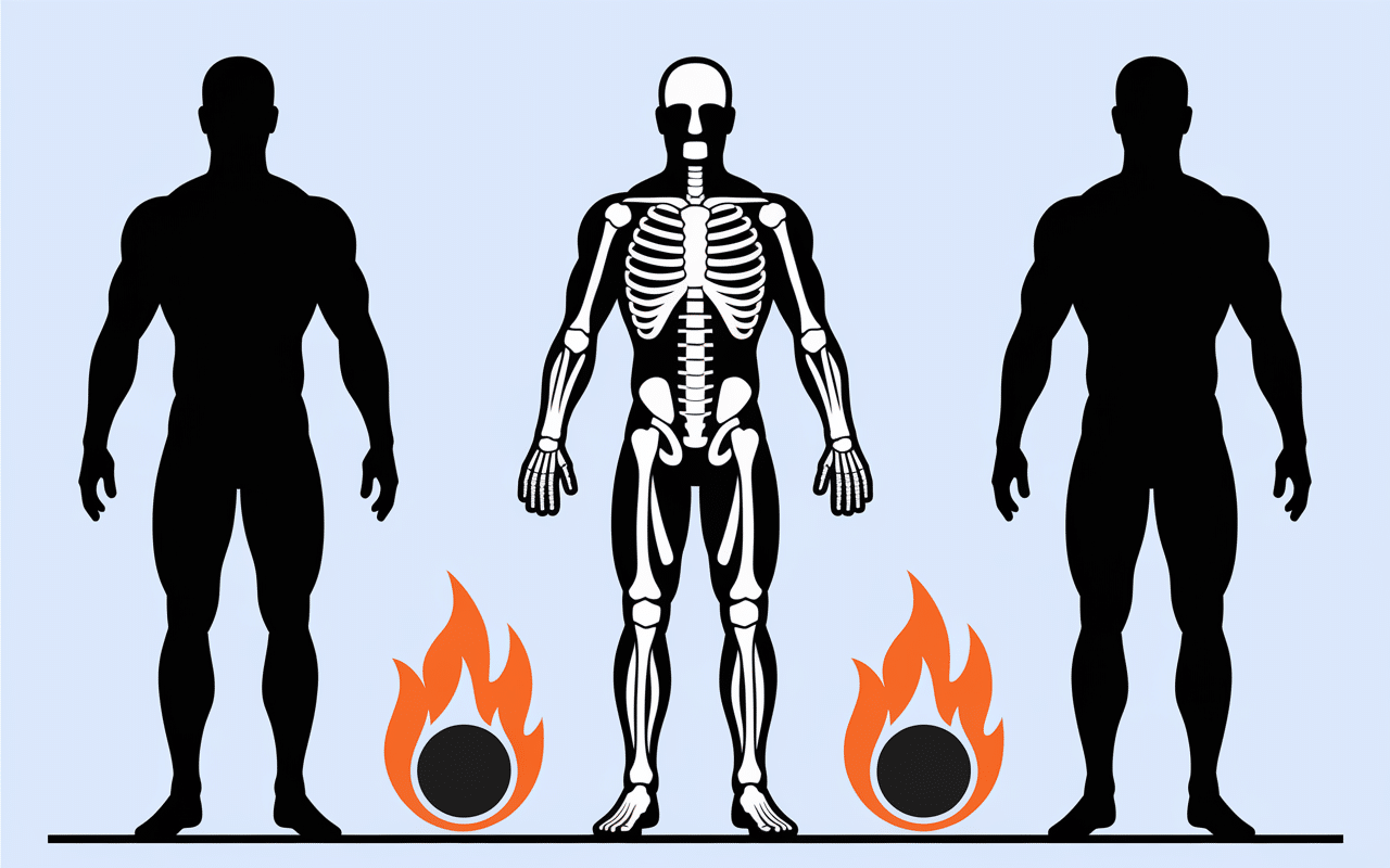 Comparatif ectomorphe prise de masse morphologies
