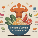 flocon d avoine prise de masse bowl et silhouette musculaire