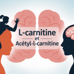 Illustration l carnitine and acetyl l carnitine différences muscle cerveau