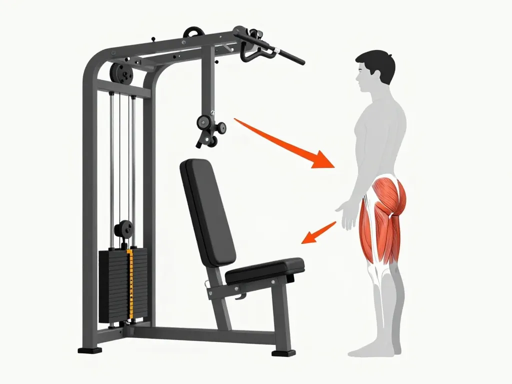 activation des fessiers machine a hip thrust