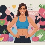 programme pour secher femme illustration sportive moderne