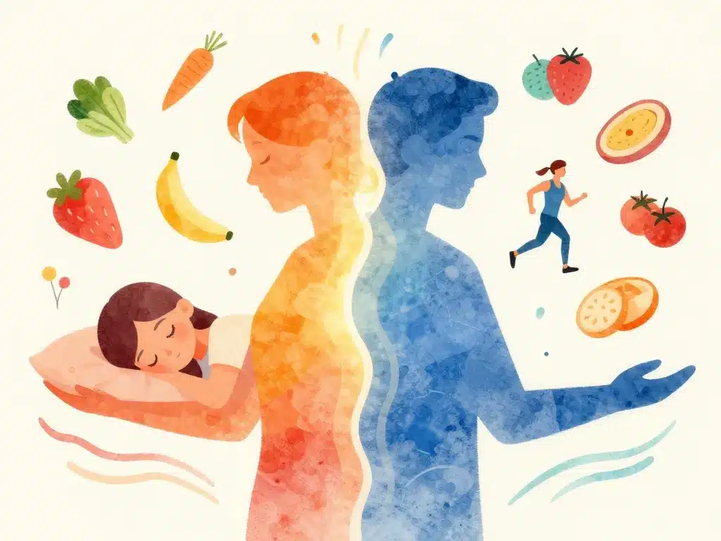 Santé bien-être 2 fois par semaine illustration