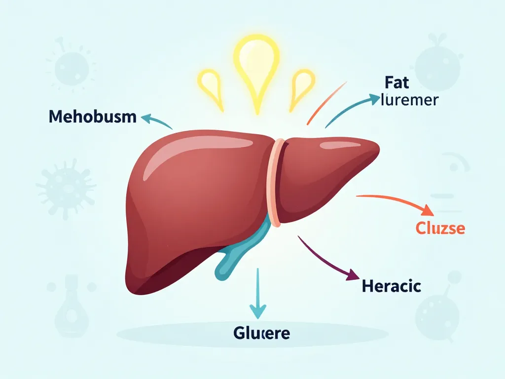 Detox foie perte de poids schéma métabolisme foie