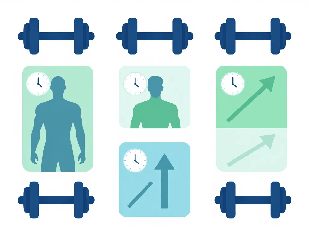 concept diagramme musculation du haut du corps progression séance