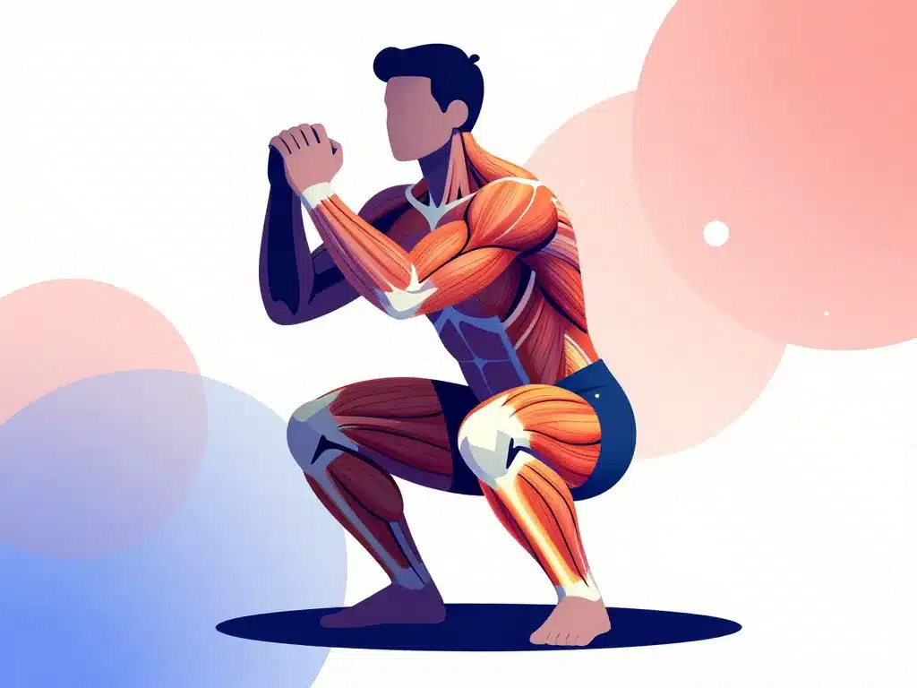 Muscles activés squats au poids du corps