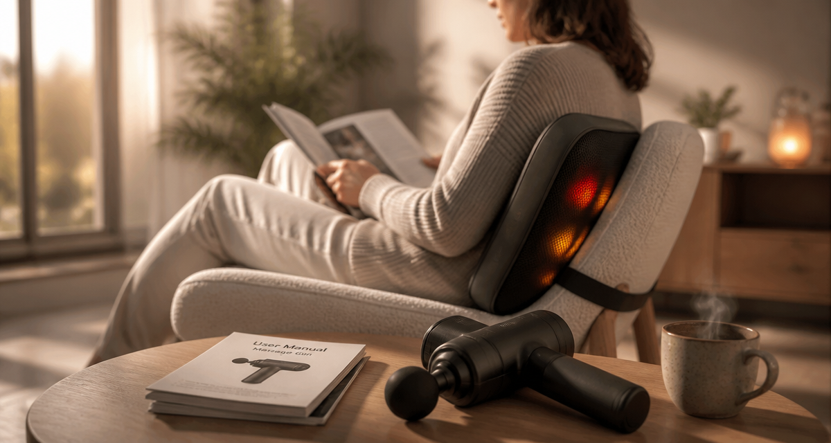 appareil de massage pour le dos sur fauteuil