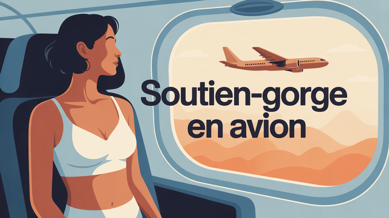 femme silhouette sous vetements confortables avion soutien gorge