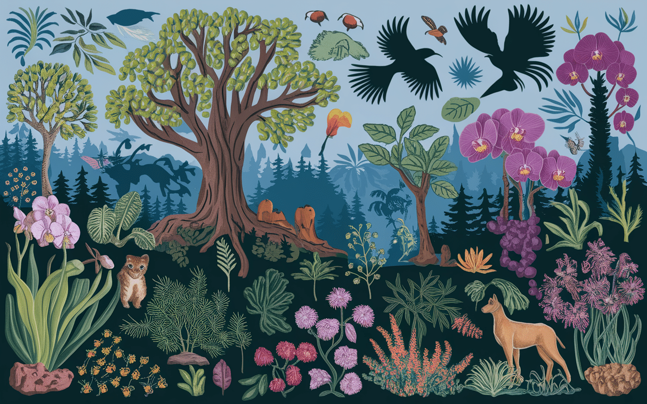 Biodiversite flore faune foret latitude 34.307701 longitude 35.996101