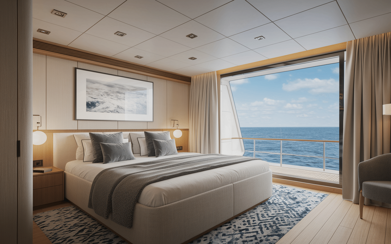 Costa Smeralda cabine navire interieur moderne