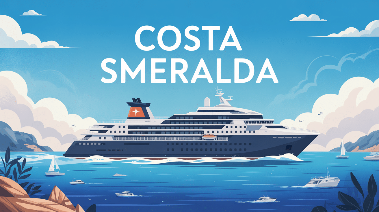 Costa Smeralda navire croisiere moderne mer mediterranee