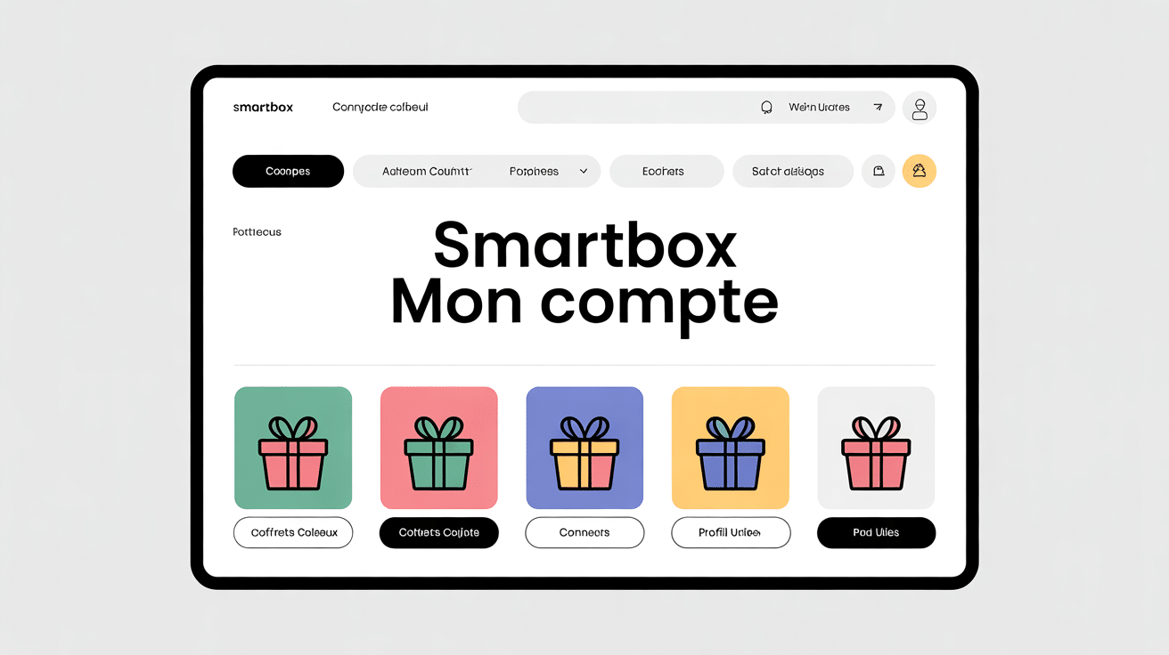 interface smartbox mon compte sur écran dordinateur portable