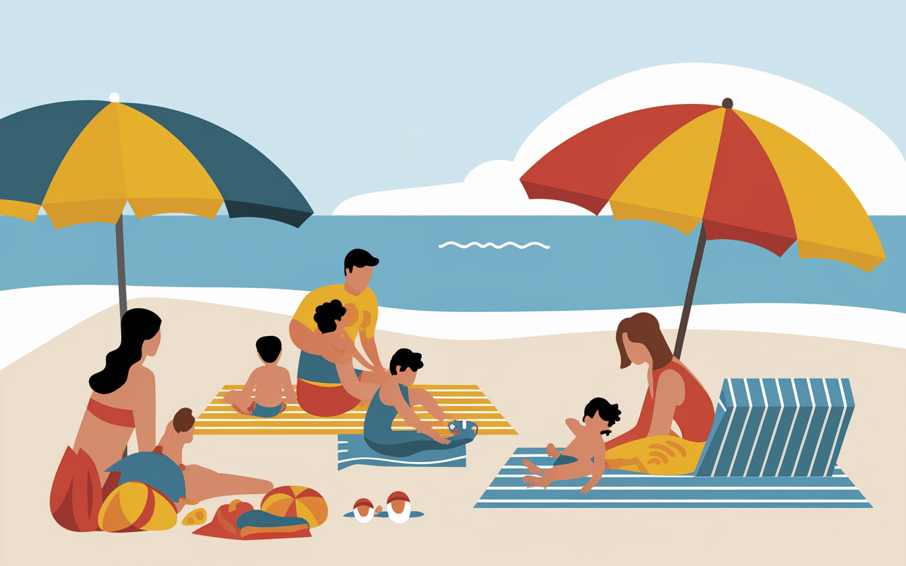 plage familias vias plage sable fin et mer calme