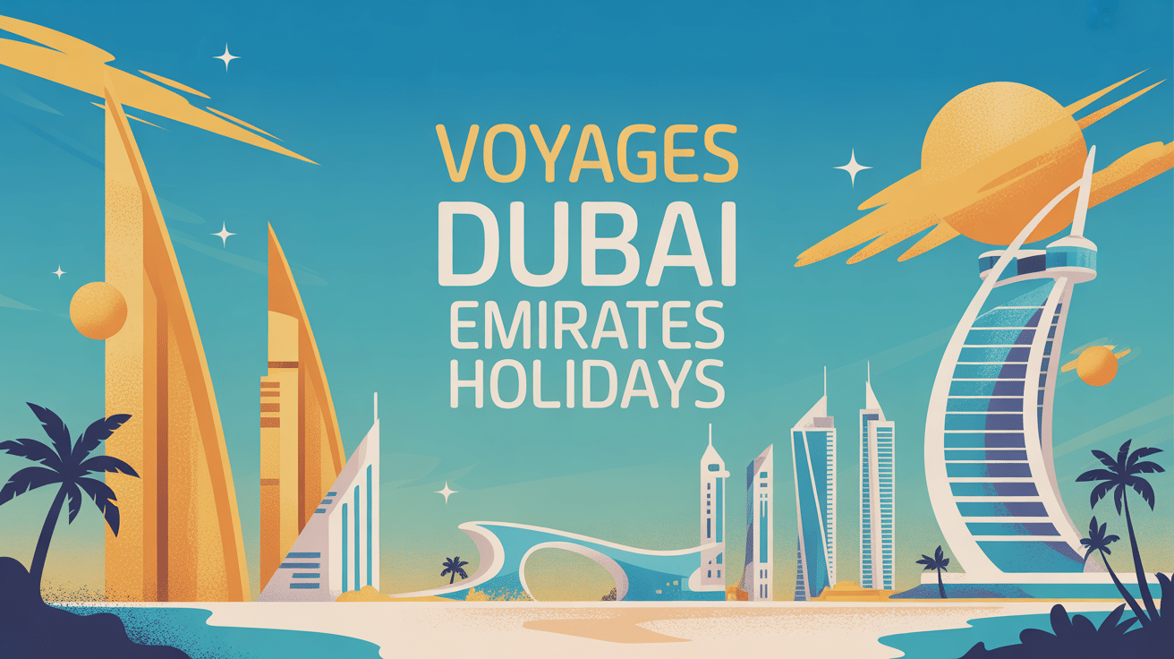 Paysage urbain futuriste Dubaï Emirates Holidays
