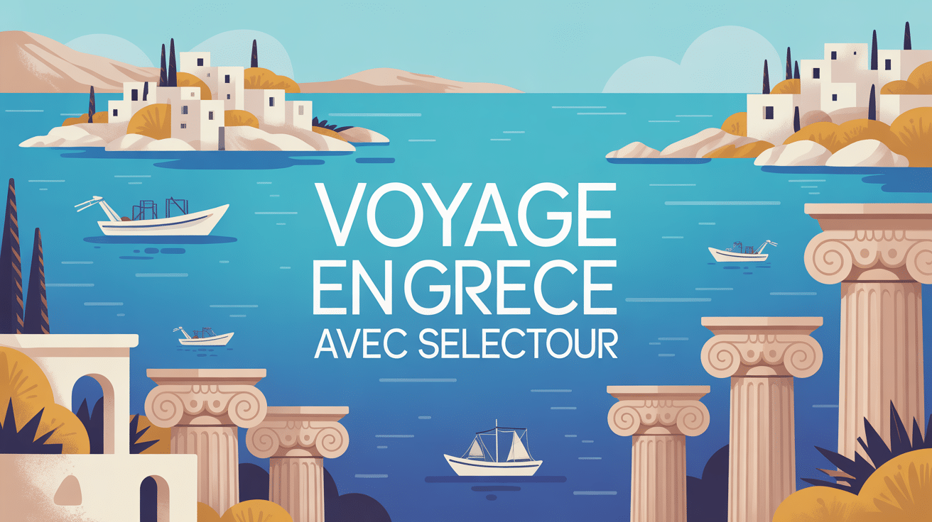 paysage mediterraneen ile maisons blanches colonnes grecques voyage grece avec selectour