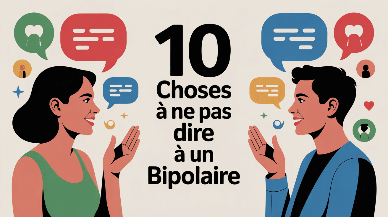 Illustration 10 choses a ne pas dire a un bipolaire silhouettes conversation bienveillante