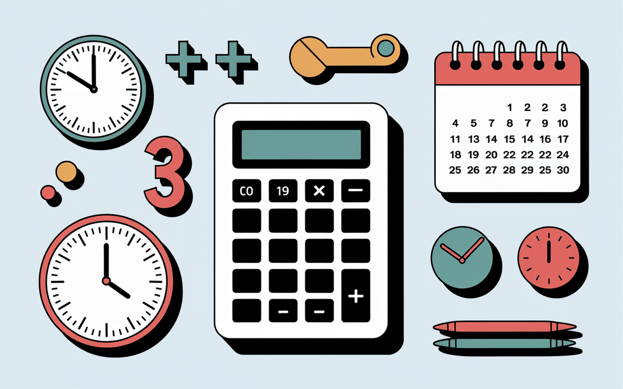 Illustration educative calculer heure dubai