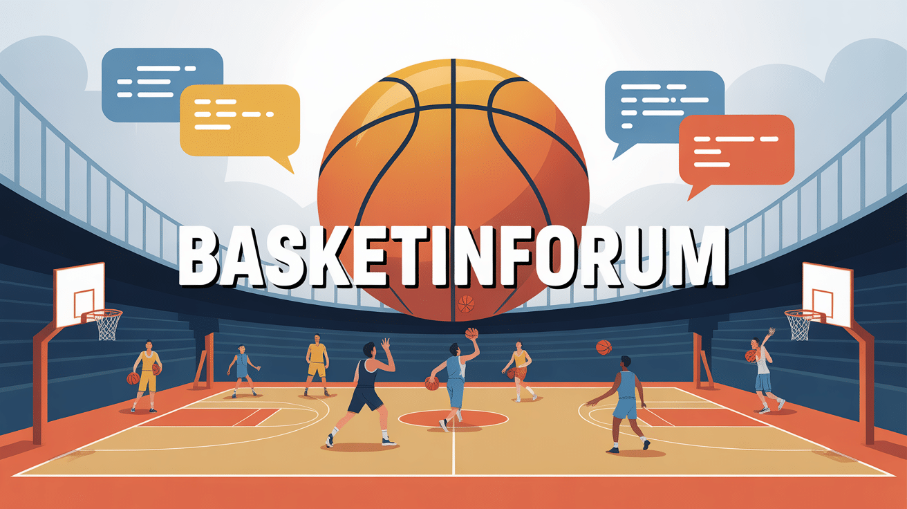 illustration basketinforum terrain basketball ballon joueurs