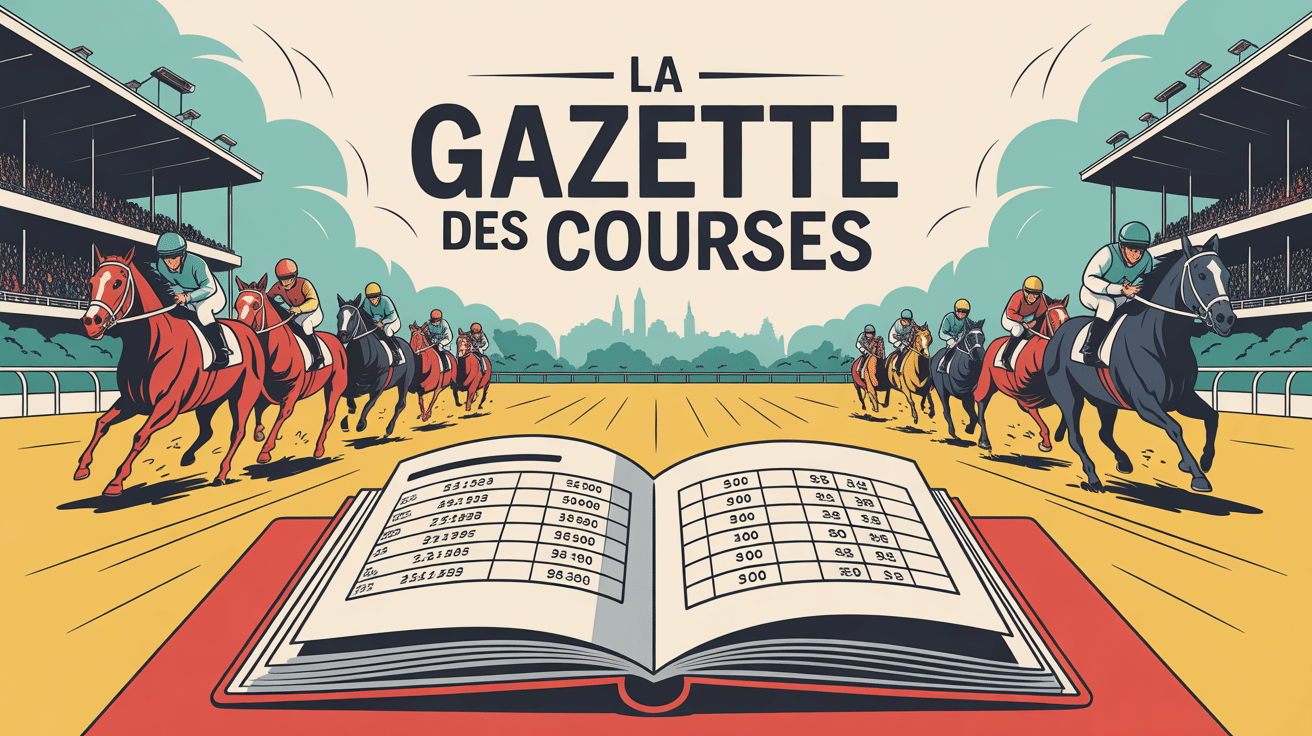 Illustration dynamique de La Gazette des Courses avec hippodrome