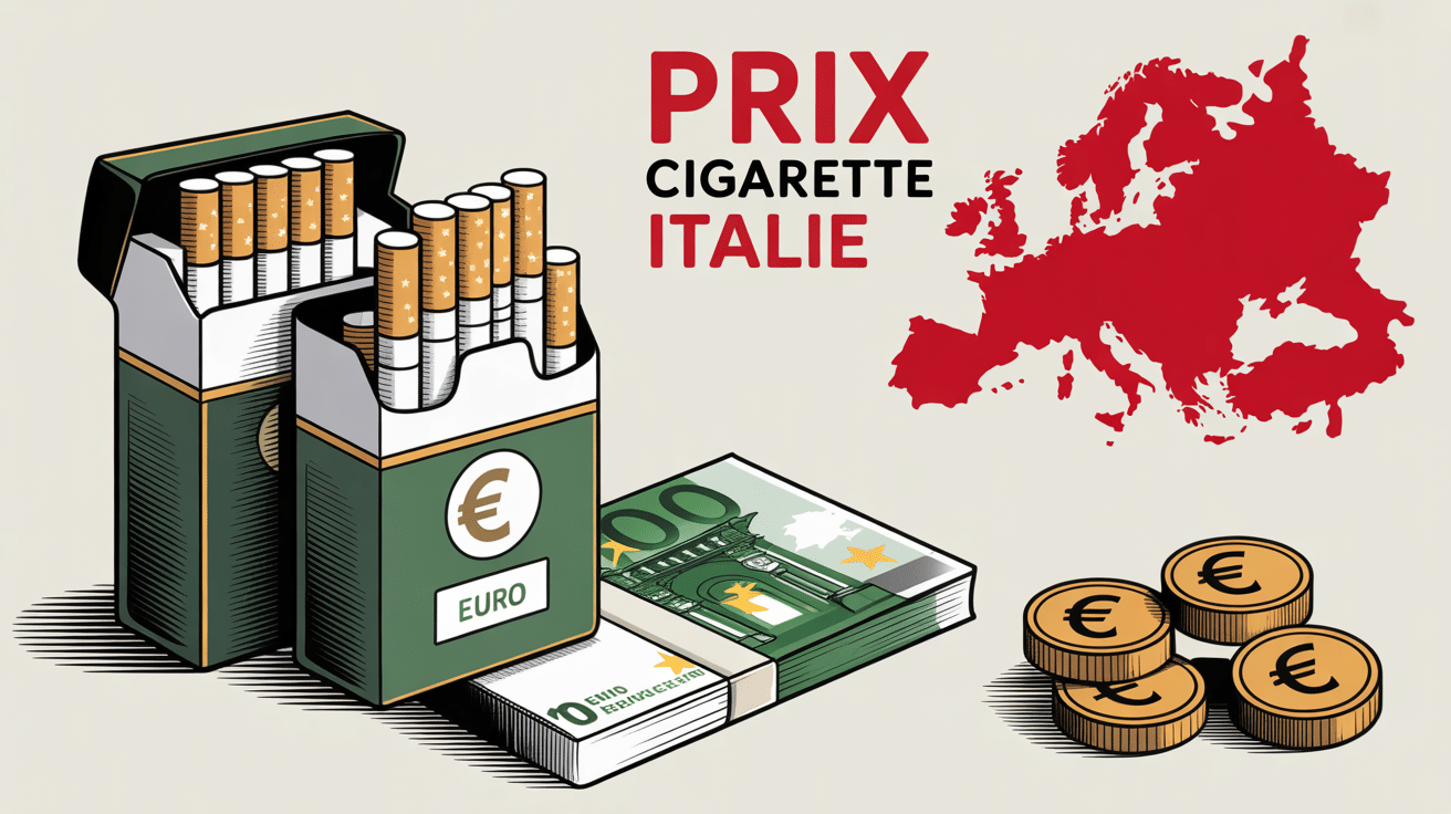 Paquets de cigarettes génériques et carte d'Europe