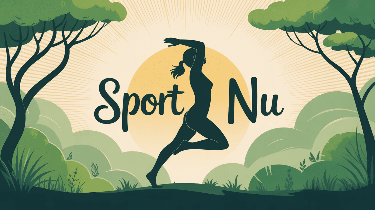 Silhouette sportive en nature zen