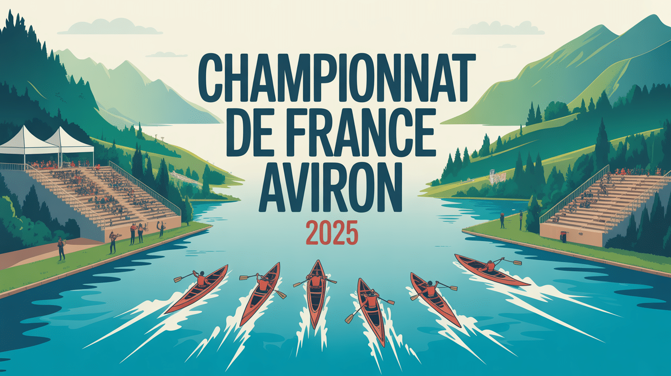 championnat de france aviron 2025 lac montagne bateaux
