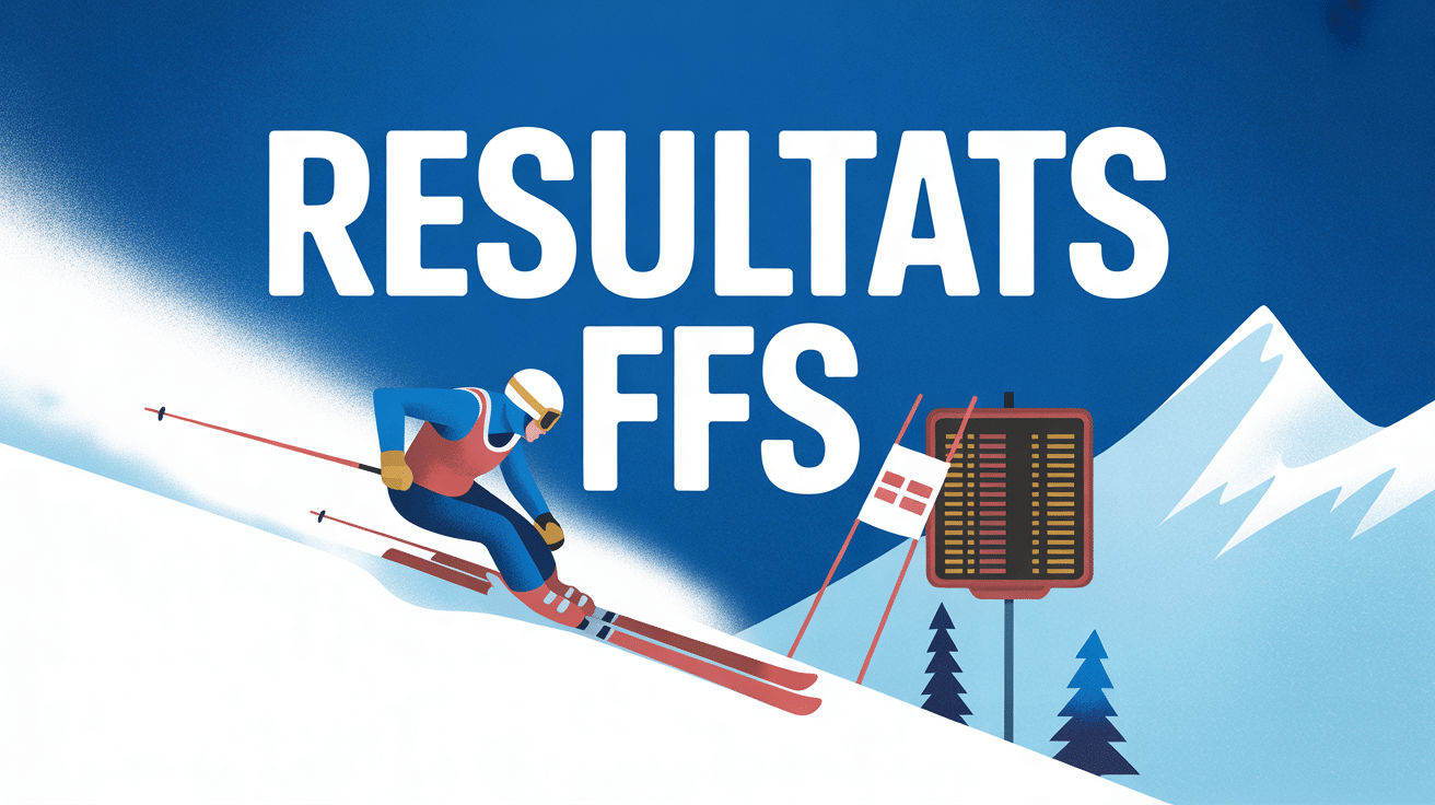resultat ffs illustration skieur avec tableau de classement