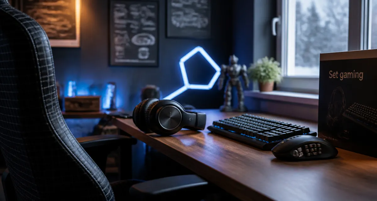 Idée cadeau garçon 12-14 ans : set gaming sur bureau