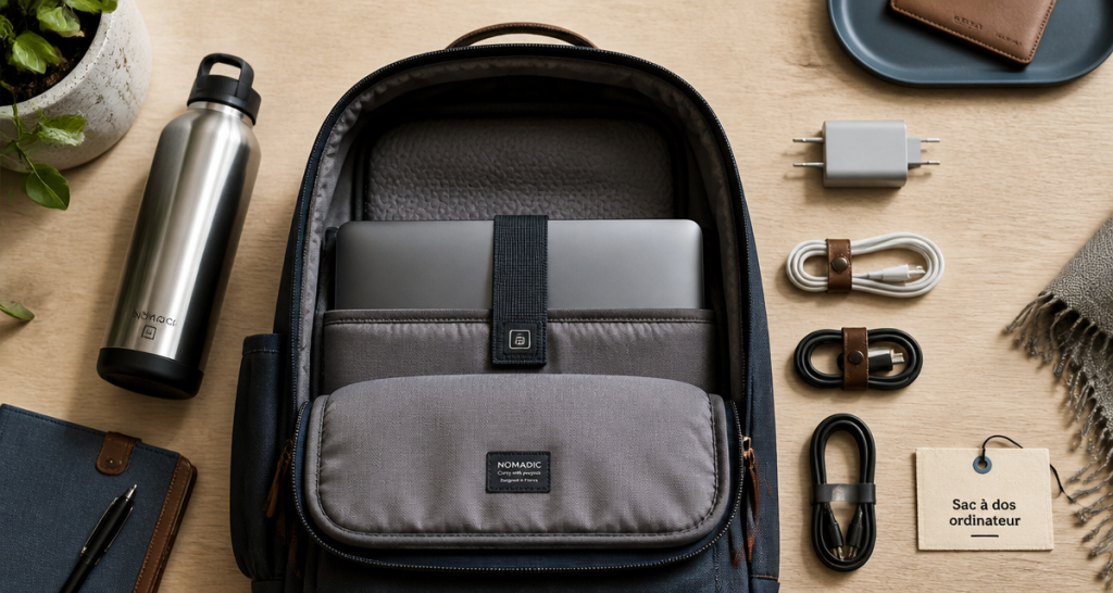 meilleur sac a dos ordinateur portable ouvert avec compartiment protecteur