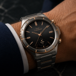montre connectee de luxe titane poignet homme