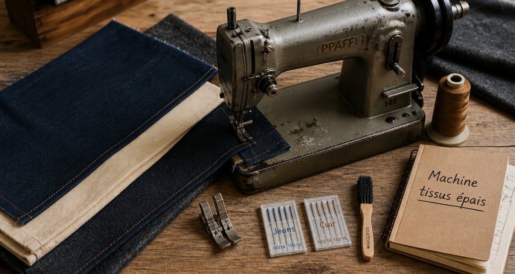 quelle machine à coudre choisir pour tissus épais vue atelier