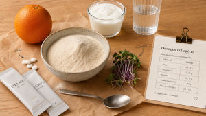 Combien de collagene par jour : dosages de collagène en poudre
