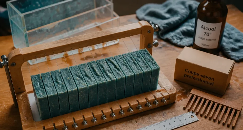 Coupe savon 0 à 50 mm : tranches nettes de savon artisanal