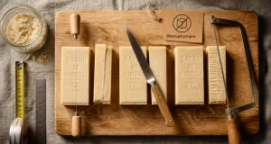 Couper un savon : trois méthodes sans miettes, sur planche à découper