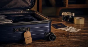Valise garantie à vie avec serrure TSA et étiquette