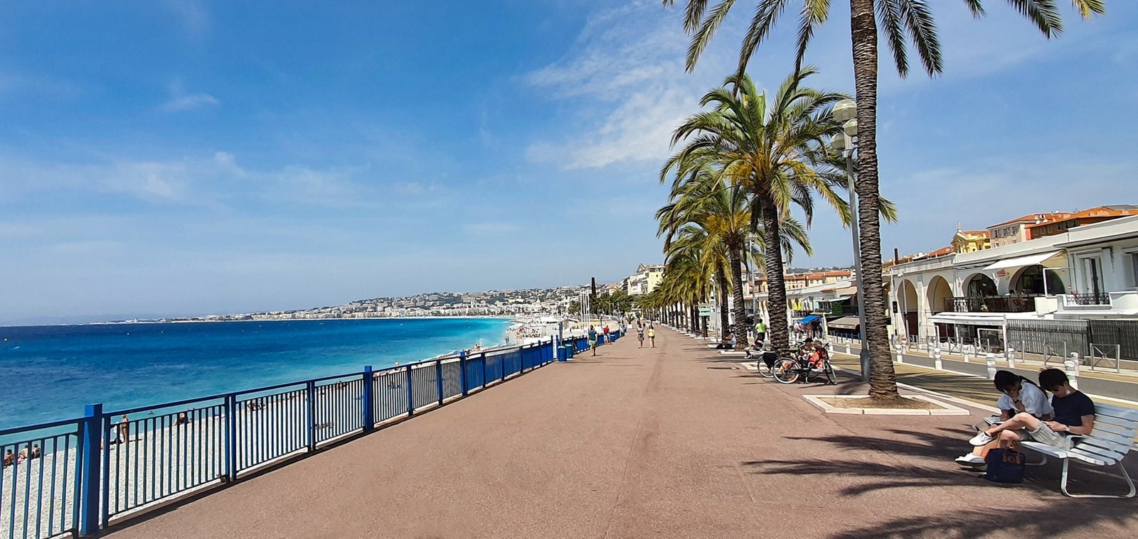 Nizza Strandpromenade am Meer