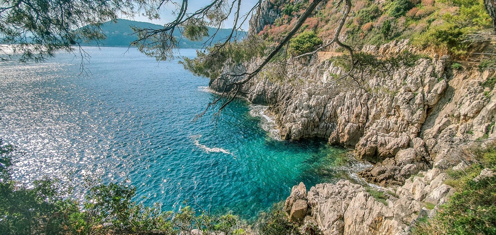 Bucht am Urlaubsort am Meer Saint-Jean-Cap-Ferrat