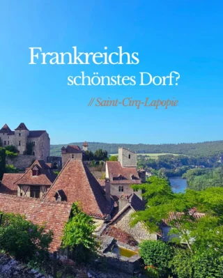 …darüber lässt sich wie immer streiten, aber für uns zählt es mindestens zu den schönsten Dörfern Frankreichs📍Saint-Cirq-Lapopie.
Der 213-Einwohner-Ort begeistert mit seinen 13 denkmalgeschützten Häusern, verwinkelten Gassen, mittelalterlicher Architektur und seinem ursprünglichen Charme. Vom Felsen aus genießen Sie einen unvergleichlichen Blick über das Tal.

➡️Weitere Tipps sowie Ihre individuelle Reiseplanung für eine Reise im Lot finden Sie auf das-beste-in-frankreich.de #frankreichurlaub #frankreich #wanderung #europatrip