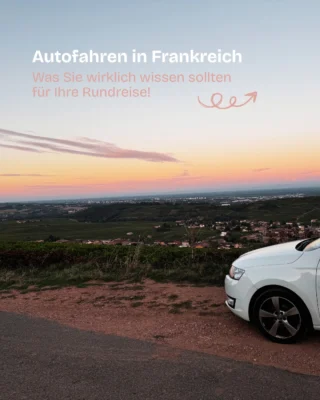 🚗🇫🇷 Frankreich lässt sich kaum schöner entdecken als mit dem Auto: gut ausgebaute Straßen, abwechslungsreiche Routen und die Freiheit, viele charmante Orte und Dörfer ganz flexibel zu erkunden. Und das Beste: All die französischen Delikatessen und Souvenirs finden problemlos Platz im Kofferraum.
Damit die Reise entspannt bleibt, lohnt sich ein kurzer Blick auf einige Besonderheiten: von Maut über Umweltplakette bis hin zu Tempolimits. So sind Sie bestens vorbereitet und vermeiden unangenehme Überraschungen.

➡️Welche Erfahrungen haben Sie bei Ihrer Autofahrt in Frankreich gemacht?

Im Carousel finden Sie die wichtigsten Infos auf einen Blick. Alle Details zur entspannten Rundreise im Blog (Link in Bio).
#frankreichreise #roadtripfrankreich #reisetipps #autofahrenfrankreich