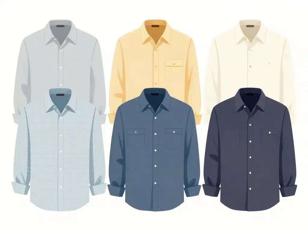 chemise vintage homme différentes décennies 1950 1970 1990