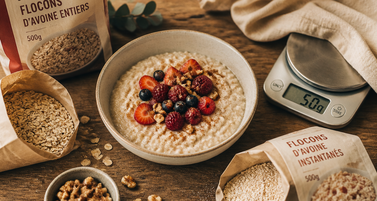 50 g flocon d avoine calorie bol porridge