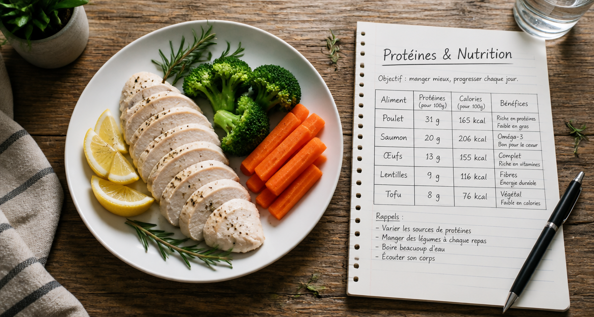 protein blanc de poulet vapeur assiette